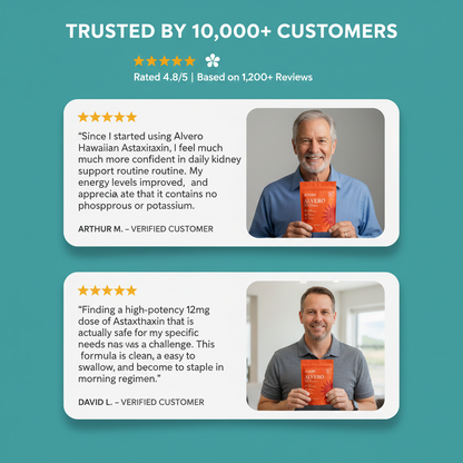 Alvero® Hawaiian Astaxanthin - Advanced Antioxidant Support for Kidney Wellness