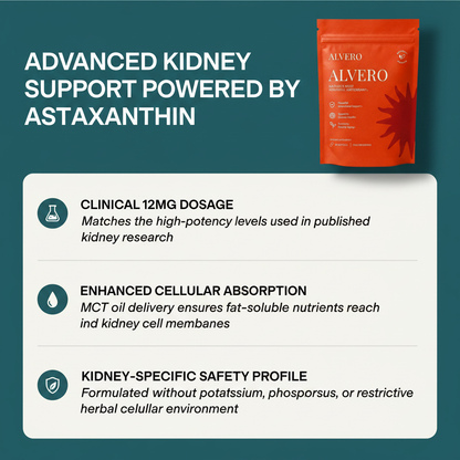 Alvero® Hawaiian Astaxanthin - Advanced Antioxidant Support for Kidney Wellness
